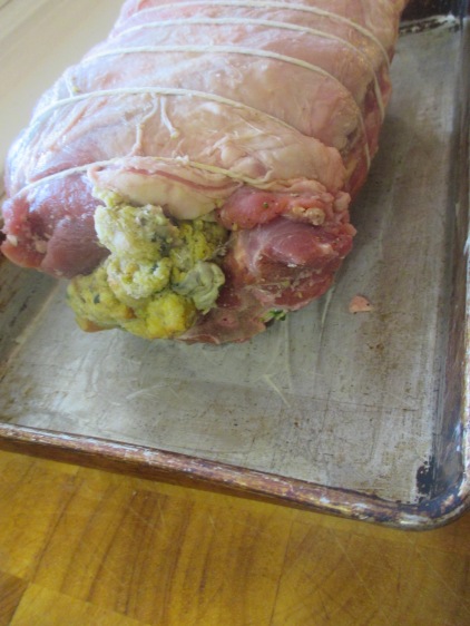 lamb stuffed with oysters