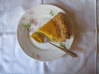 Description: slice of lemon tart